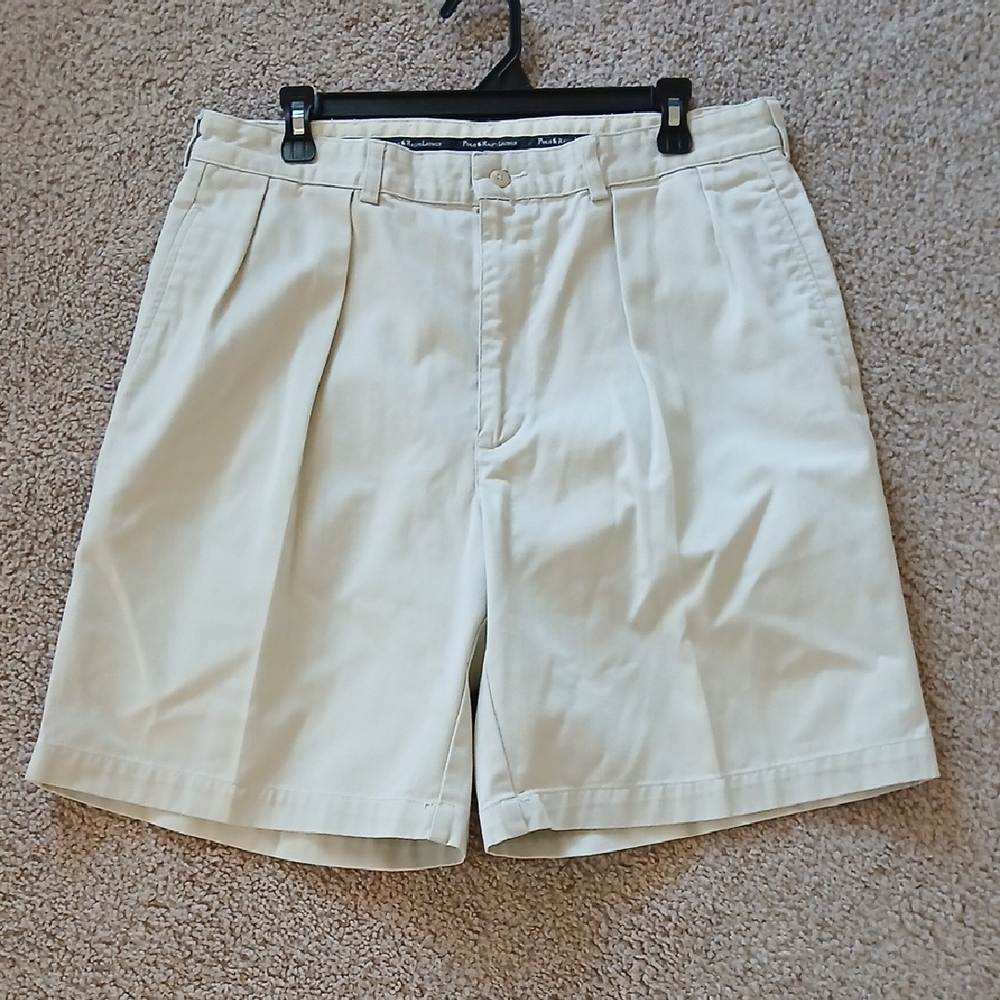 Vtg Polo  RL Pleaded Shorts 36